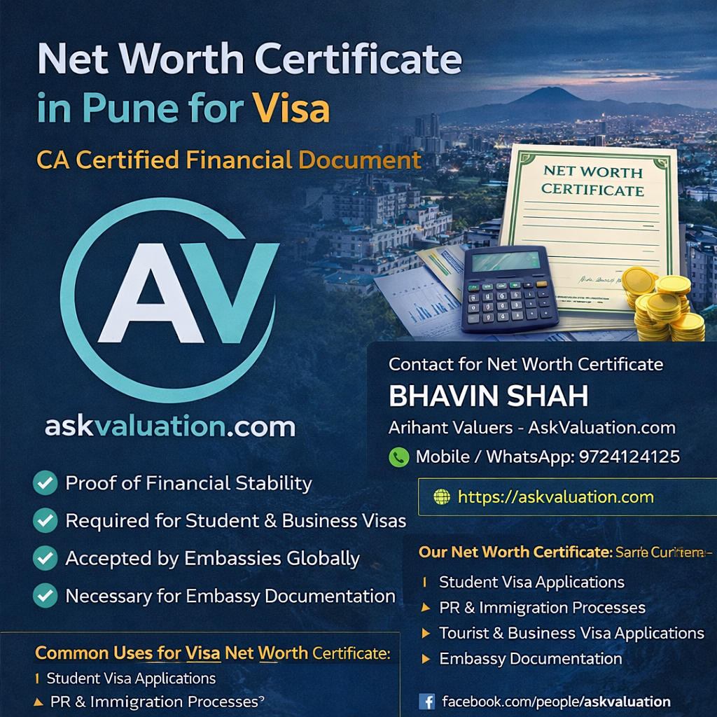 Net Worth Certificate in Pune for Visa
